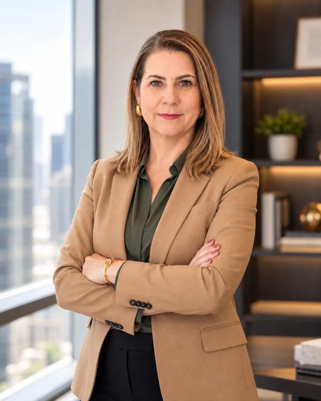 Karla Petrelli em retrato executivo corporativo