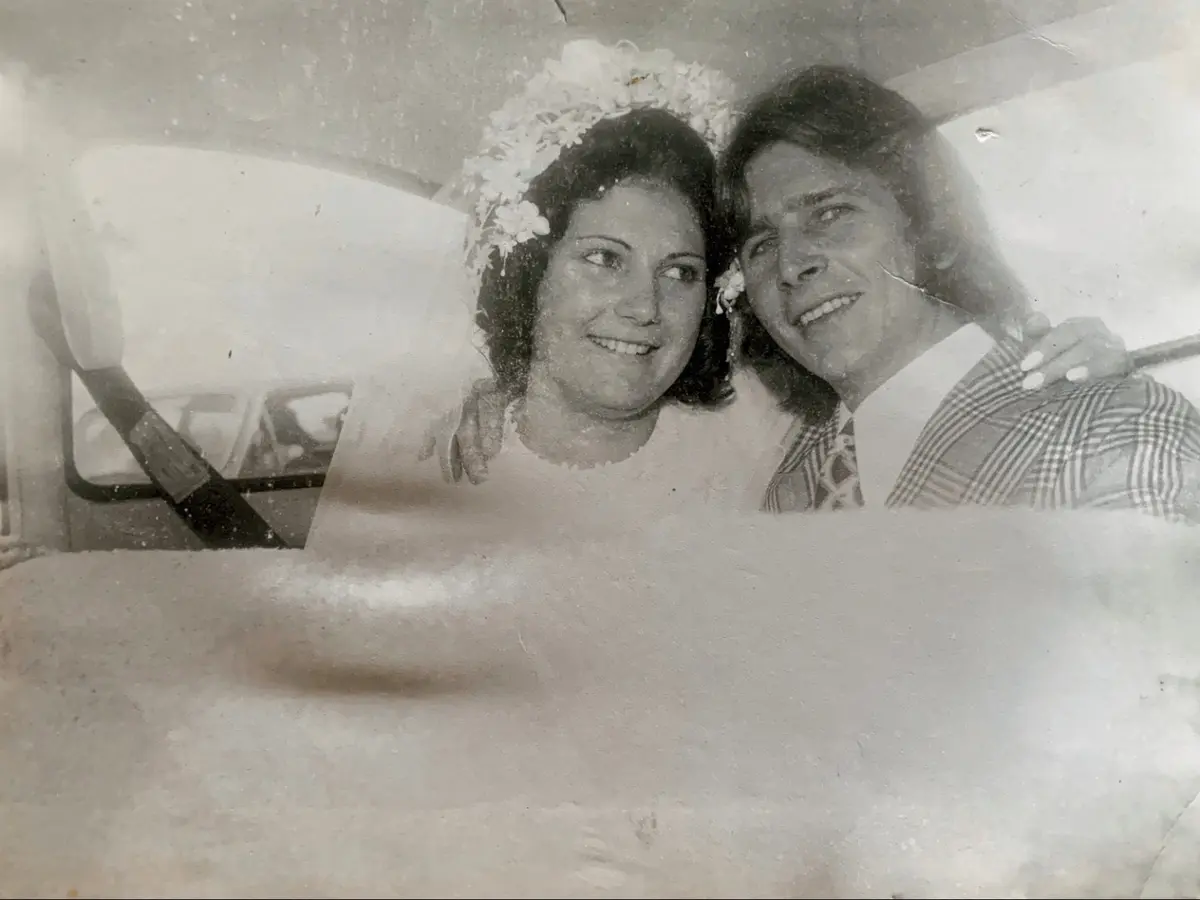 Foto de casamento antes do tratamento
